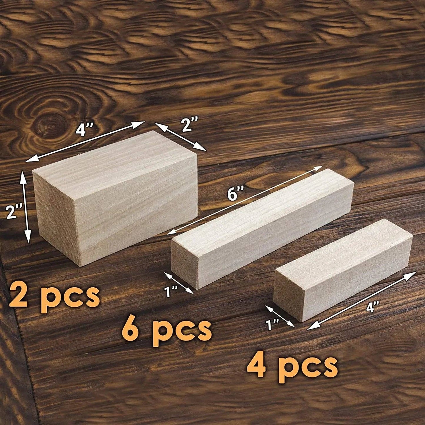 Set of Basswood Carving Blocks | 12pcs