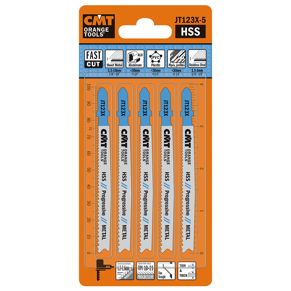 Jig Saw Blades Metal/Fine Straight | 5ct