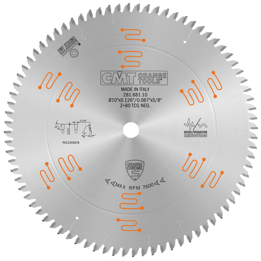 Saw Blade for Double-Sided Laminate & Melamine | 10" 80 Tooth