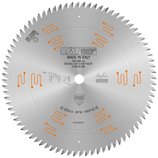 Industrial Low Noise Chrome Cut-Off Blade for Melamine