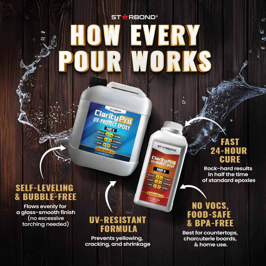 ClarityPro Tabletop Epoxy | 1 Gallon