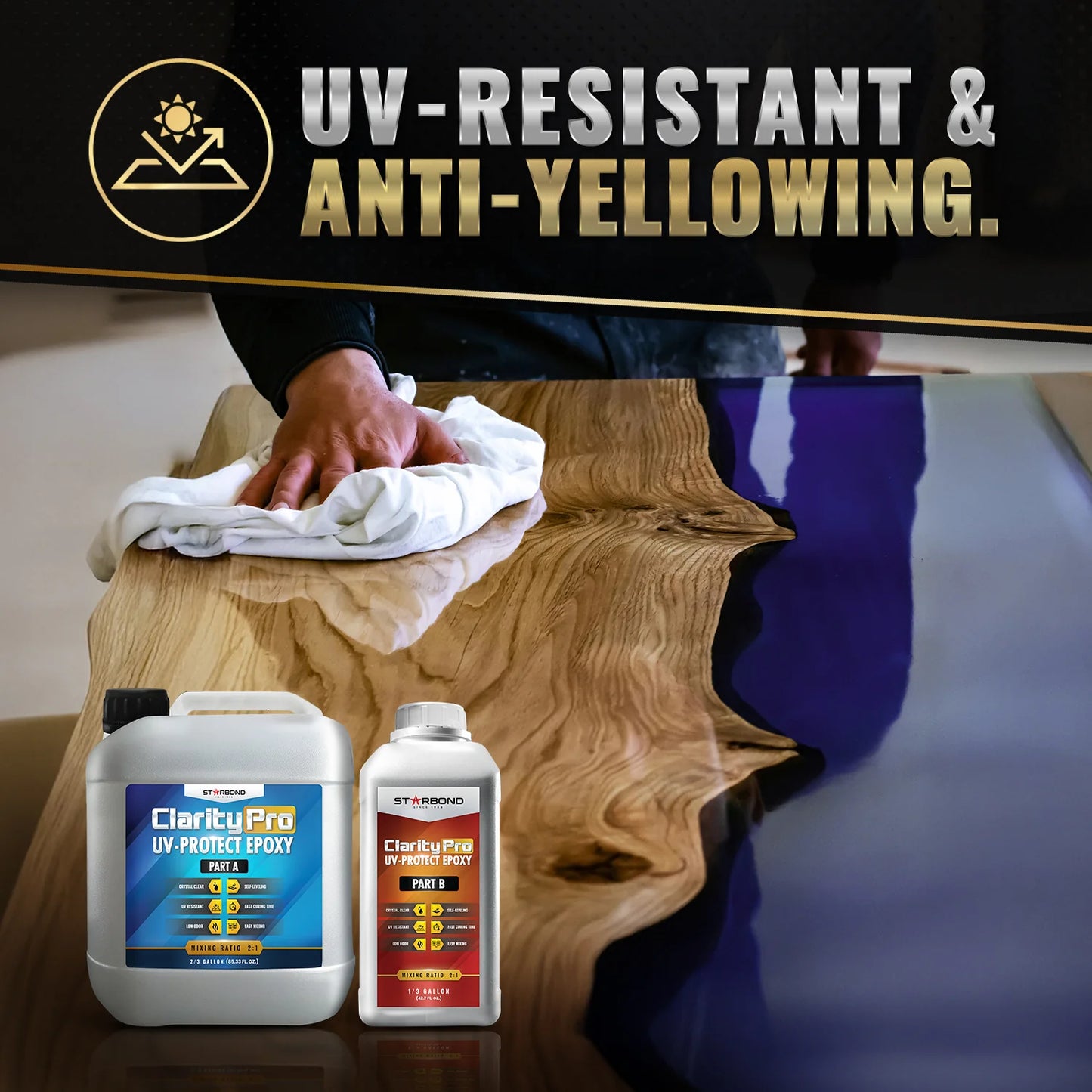ClarityPro Tabletop Epoxy | 1 Gallon