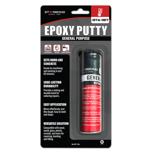 General Purpose Black Epoxy Puddy Stick | 2oz