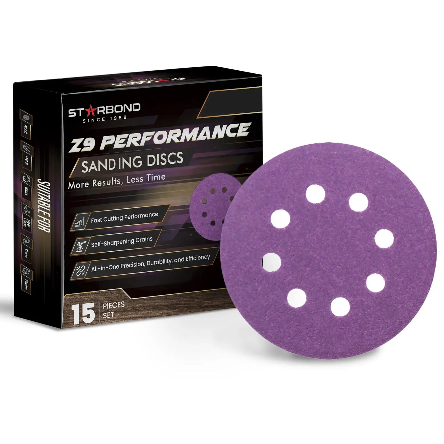 5" Z9 Performance Sanding Discs | 15pc