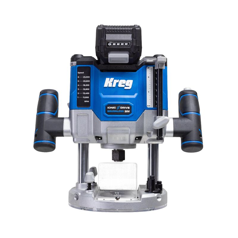 20V Ionic Drive™ 2 1/4 HP Plunge Router Kit