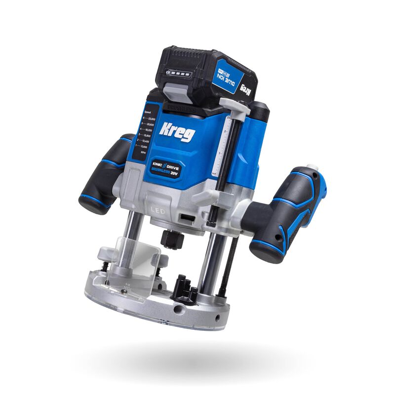 20V Ionic Drive™ 2 1/4 HP Plunge Router Kit