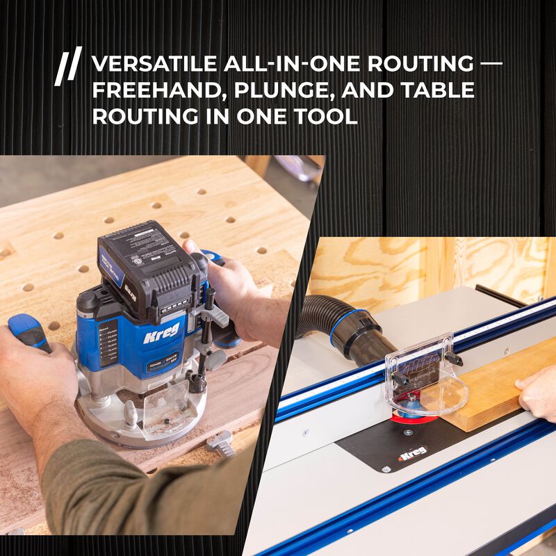 20V Ionic Drive™ 2 1/4 HP Plunge Router Kit