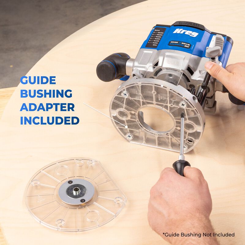 20V Ionic Drive™ 2 1/4 HP Plunge Router Kit