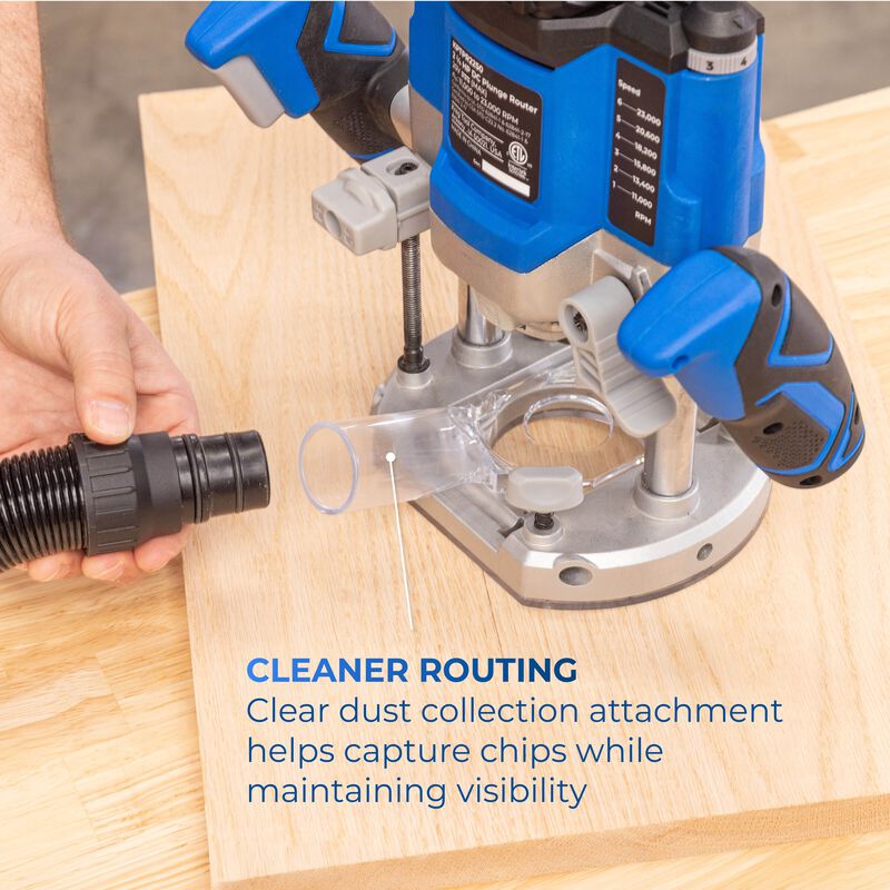 20V Ionic Drive™ 2 1/4 HP Plunge Router Kit