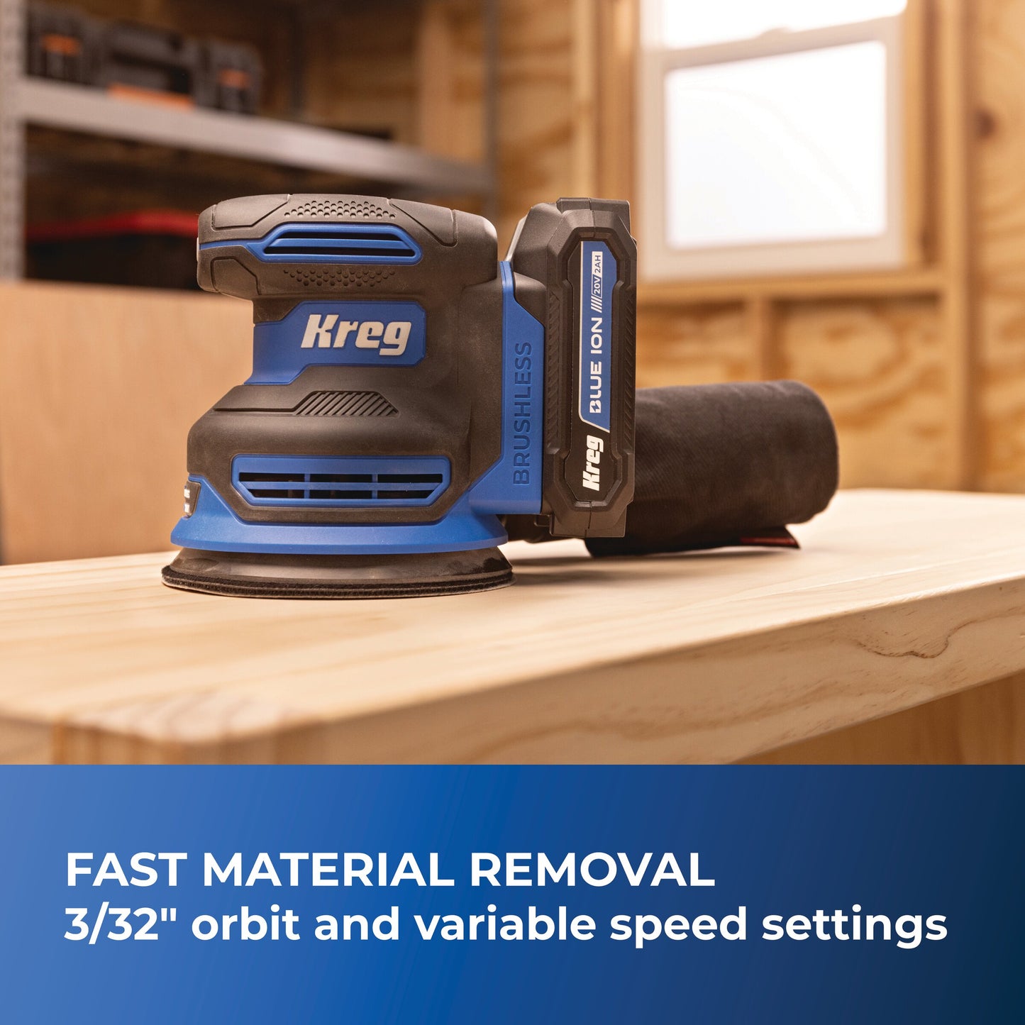 20V Ionic Drive™ 5" Random Orbit Sander (Tool Only)