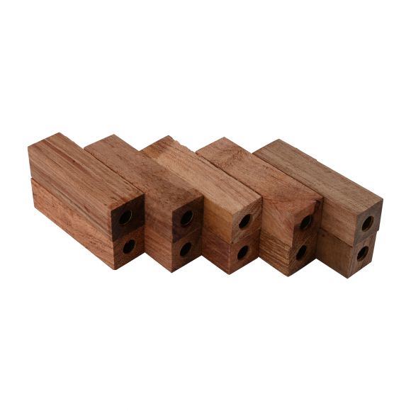 10 Pack Pre-Tubed 7mm Brazilian Rosewood EZ Blanks