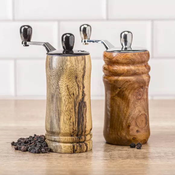 2 Mini Tabletop Salt/Peppermill 3.5in. Kit with EZ Assemble Mechanism Starter Set