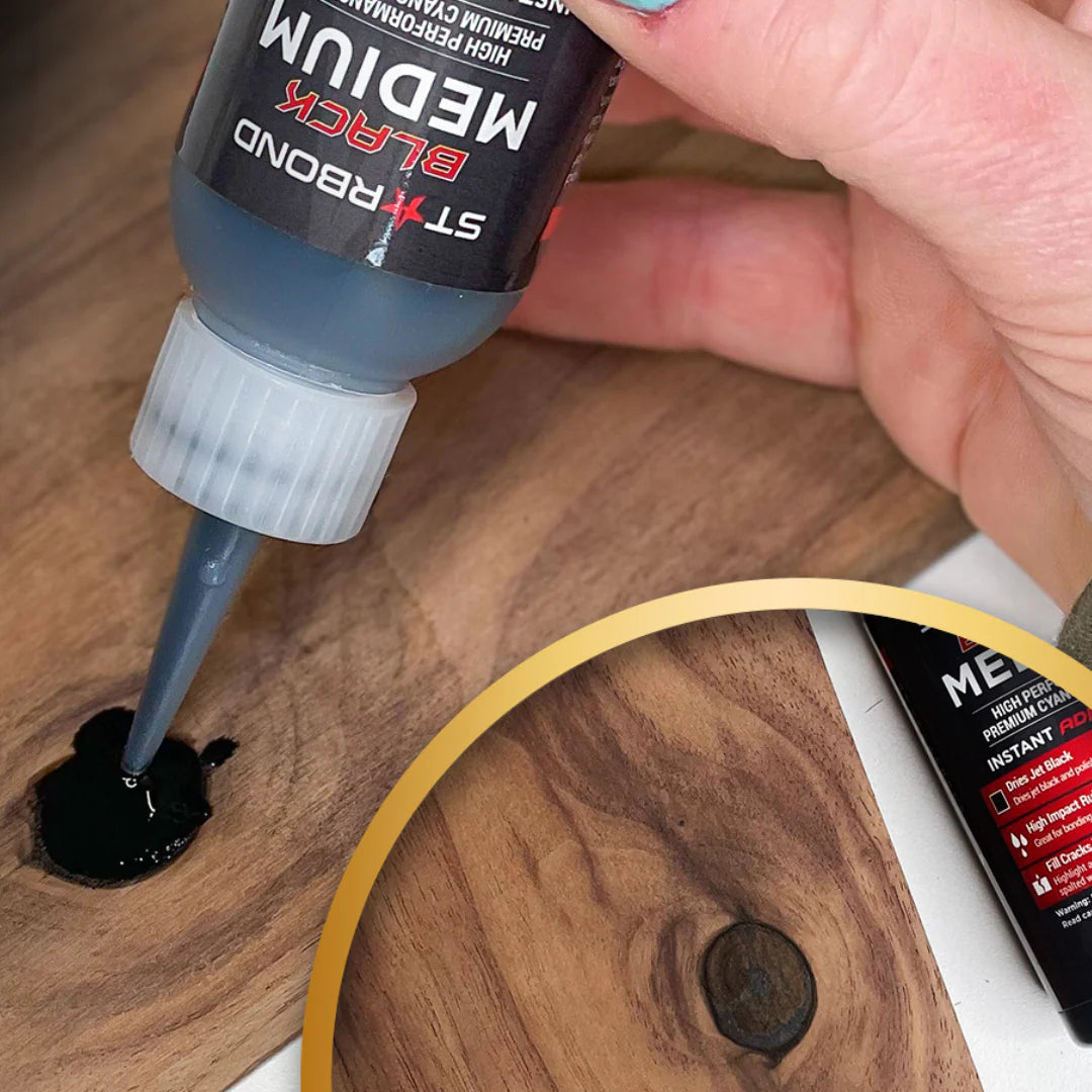 Black Medium CA Super Glue | 2oz