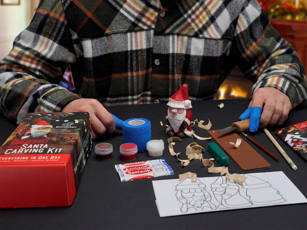 DIY06 - Santa Carving Kit - Complete Starter Whittling Kit