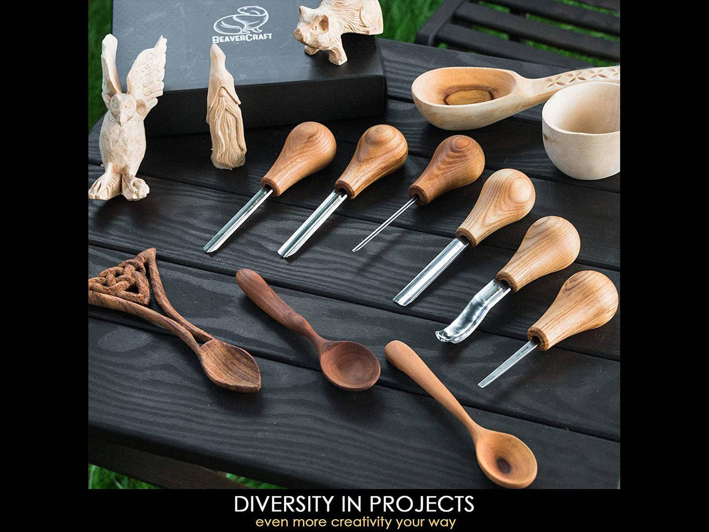 Woodcarving Set With Palm Chisels