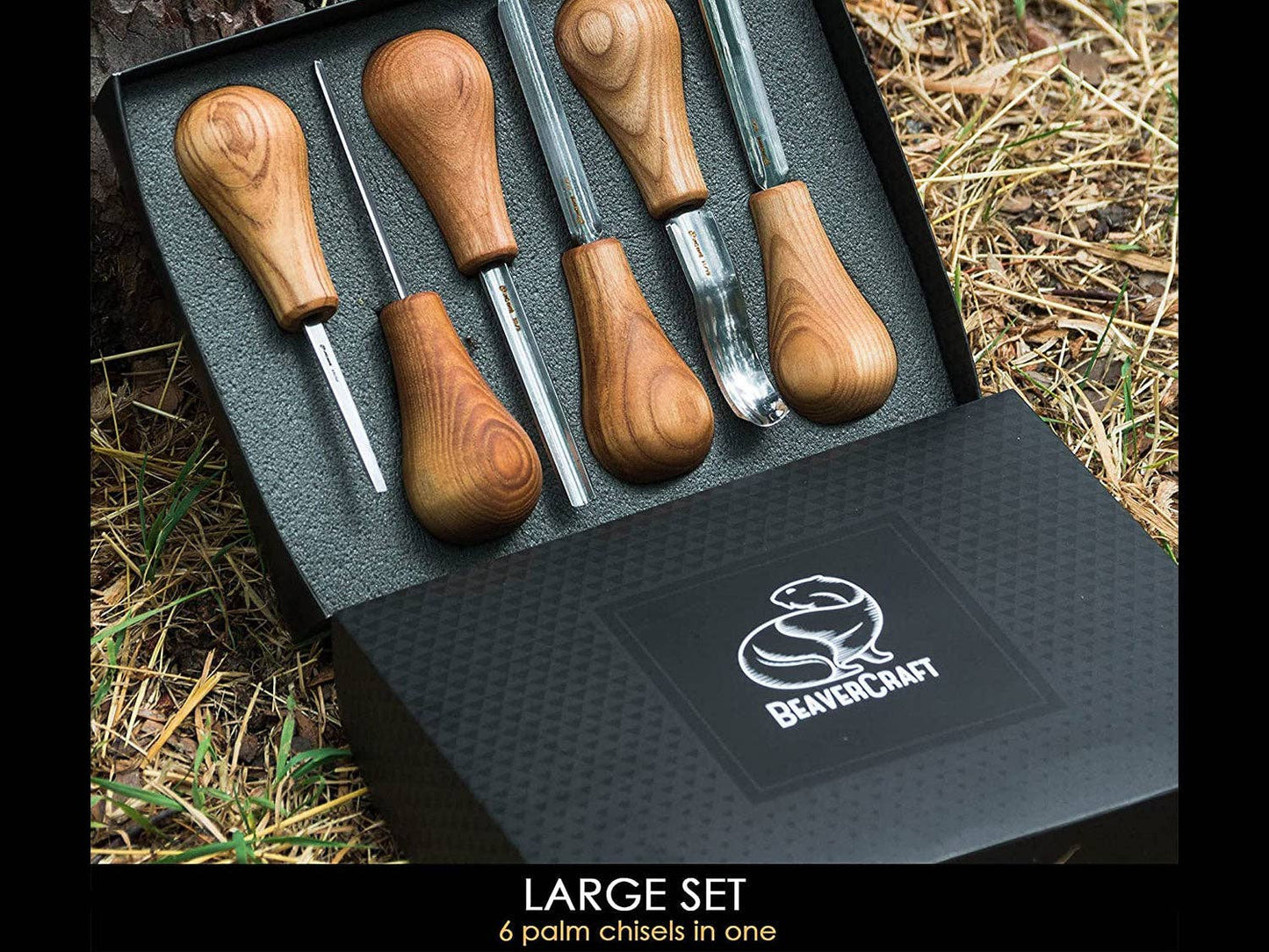 Woodcarving Set With Palm Chisels