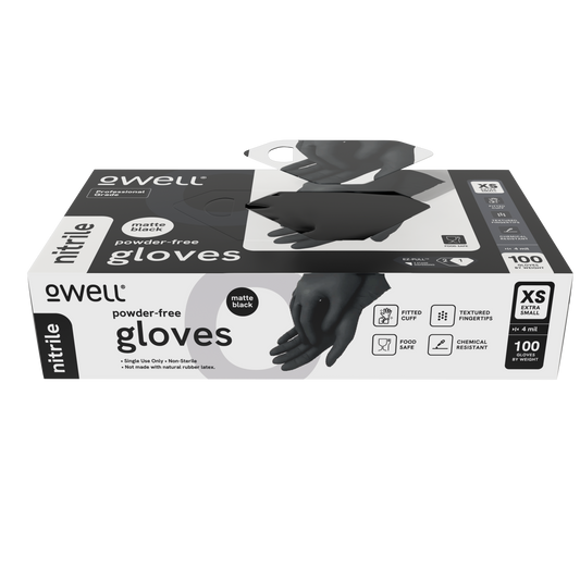 Black 4mil Nitrile Disposable Gloves (100 Count)