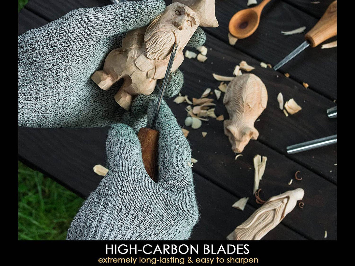 Woodcarving Set With Palm Chisels