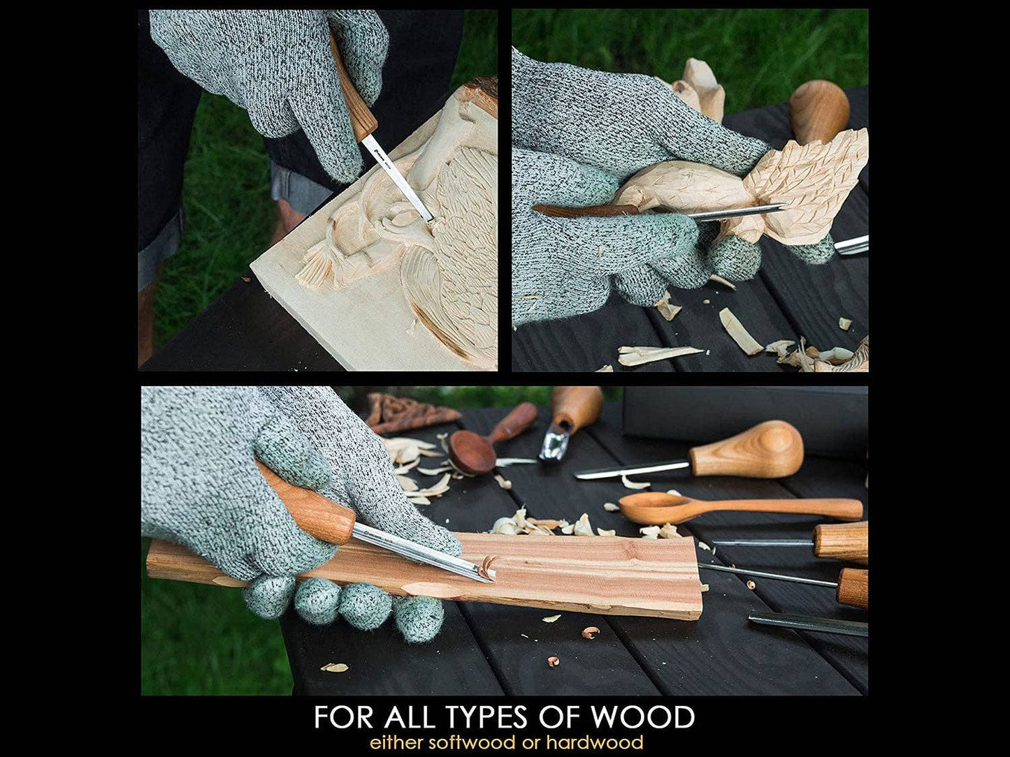 Woodcarving Set With Palm Chisels