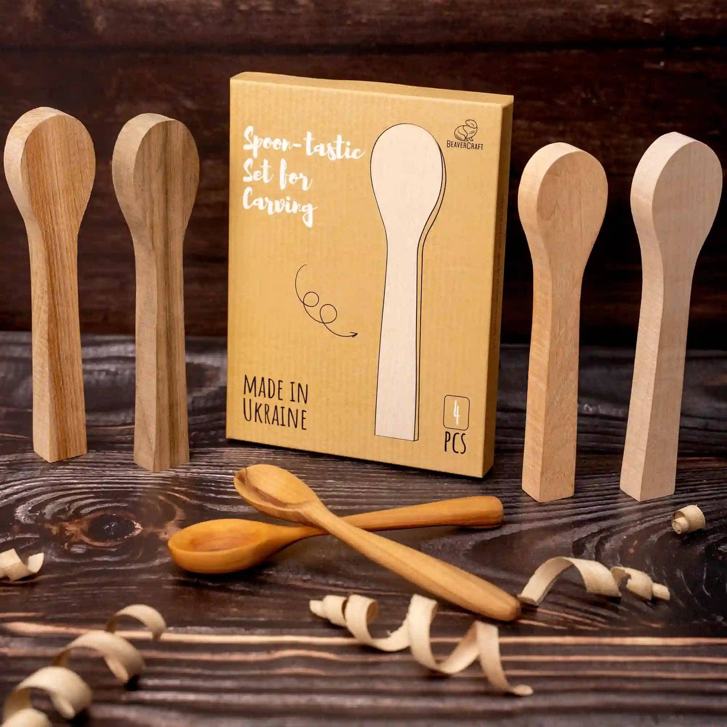 Spoon Carving Blanks Set