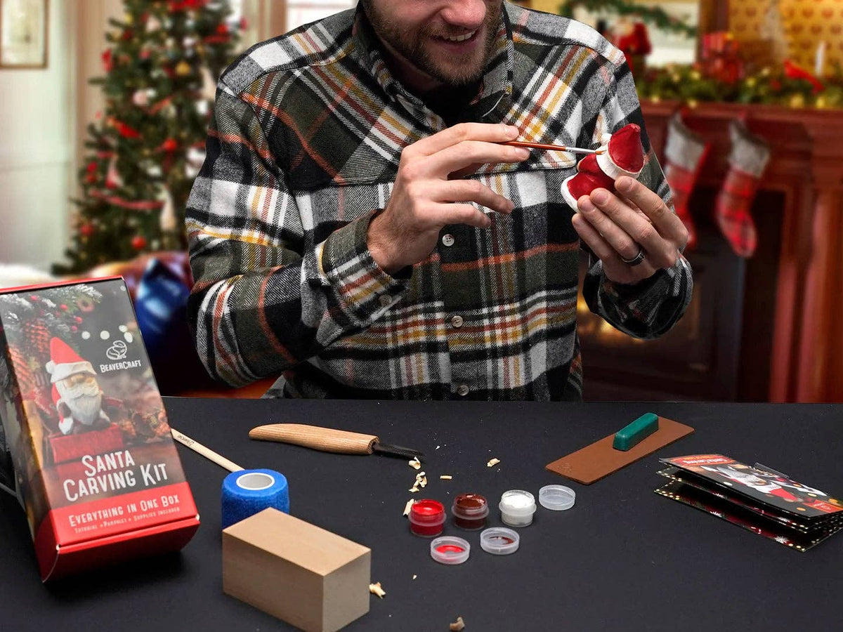 DIY06 - Santa Carving Kit - Complete Starter Whittling Kit