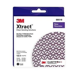 CUBITRON II Hook-and-Loop Sanding Disc: Xtract 710W, 5in Diameter | 12 PK