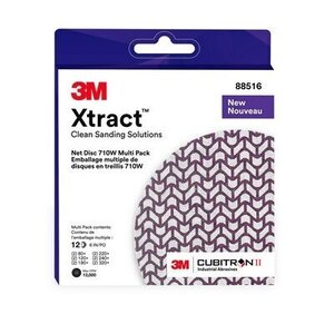 CUBITRON II Hook-and-Loop Sanding Disc: Xtract 710W, 6in Diameter | 12pk